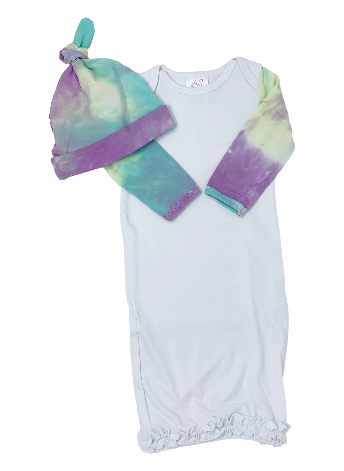 Tie dye baby store gown