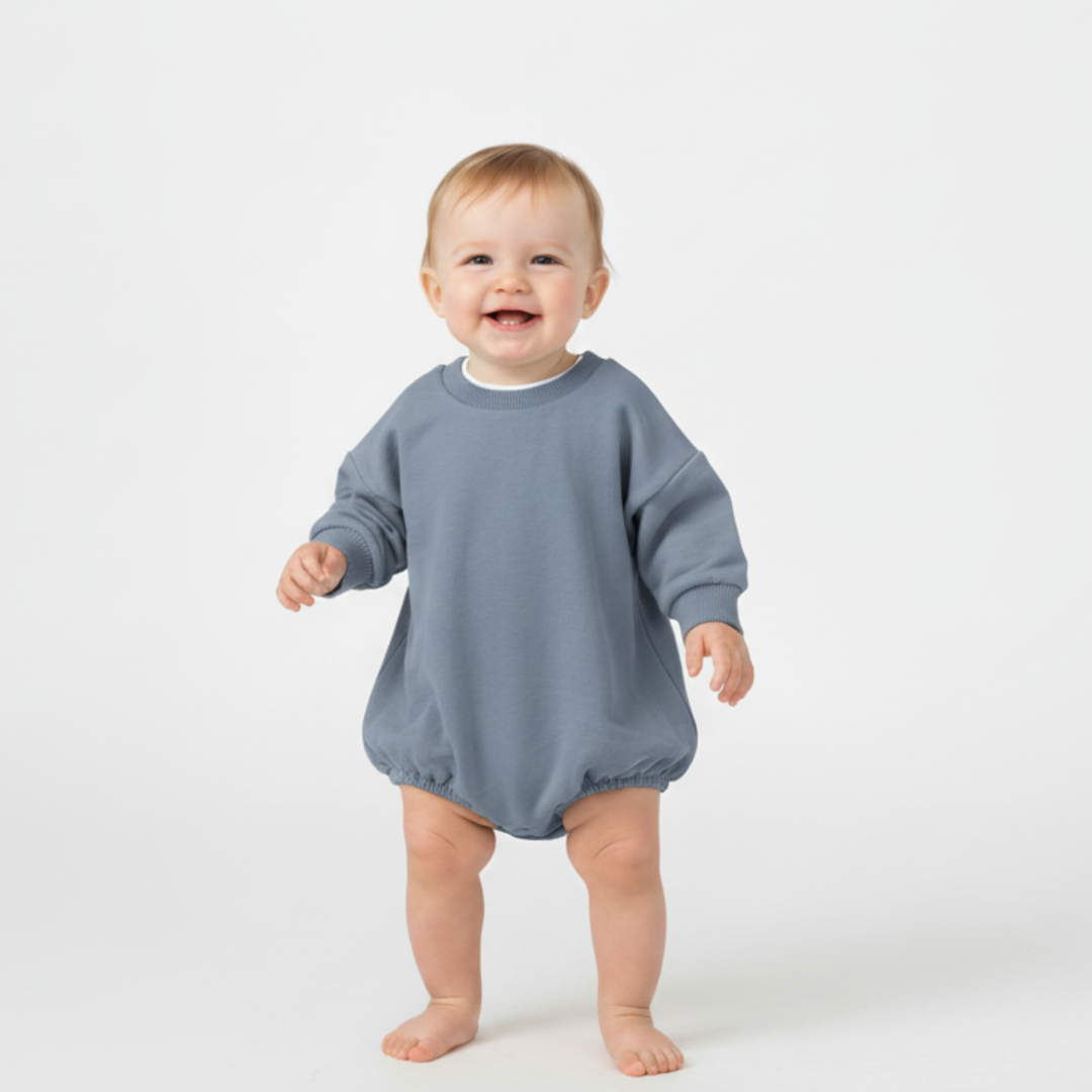 Sweatshirt Bubble Rompers