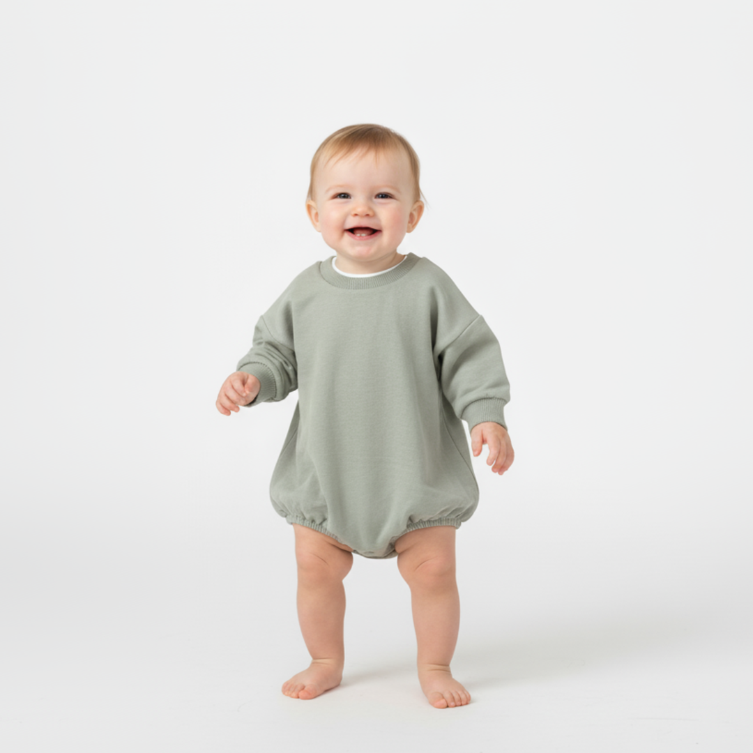 Sweatshirt Bubble Rompers