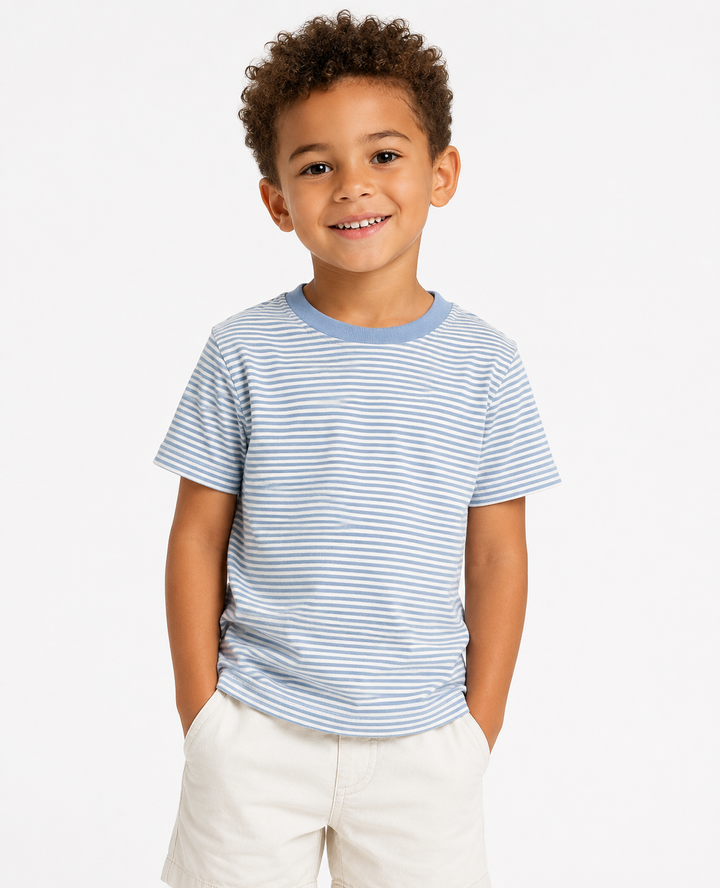 Unisex Stripe Short Sleeve Shirt