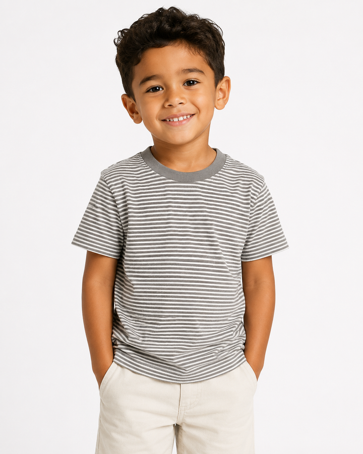Unisex Stripe Short Sleeve Shirt