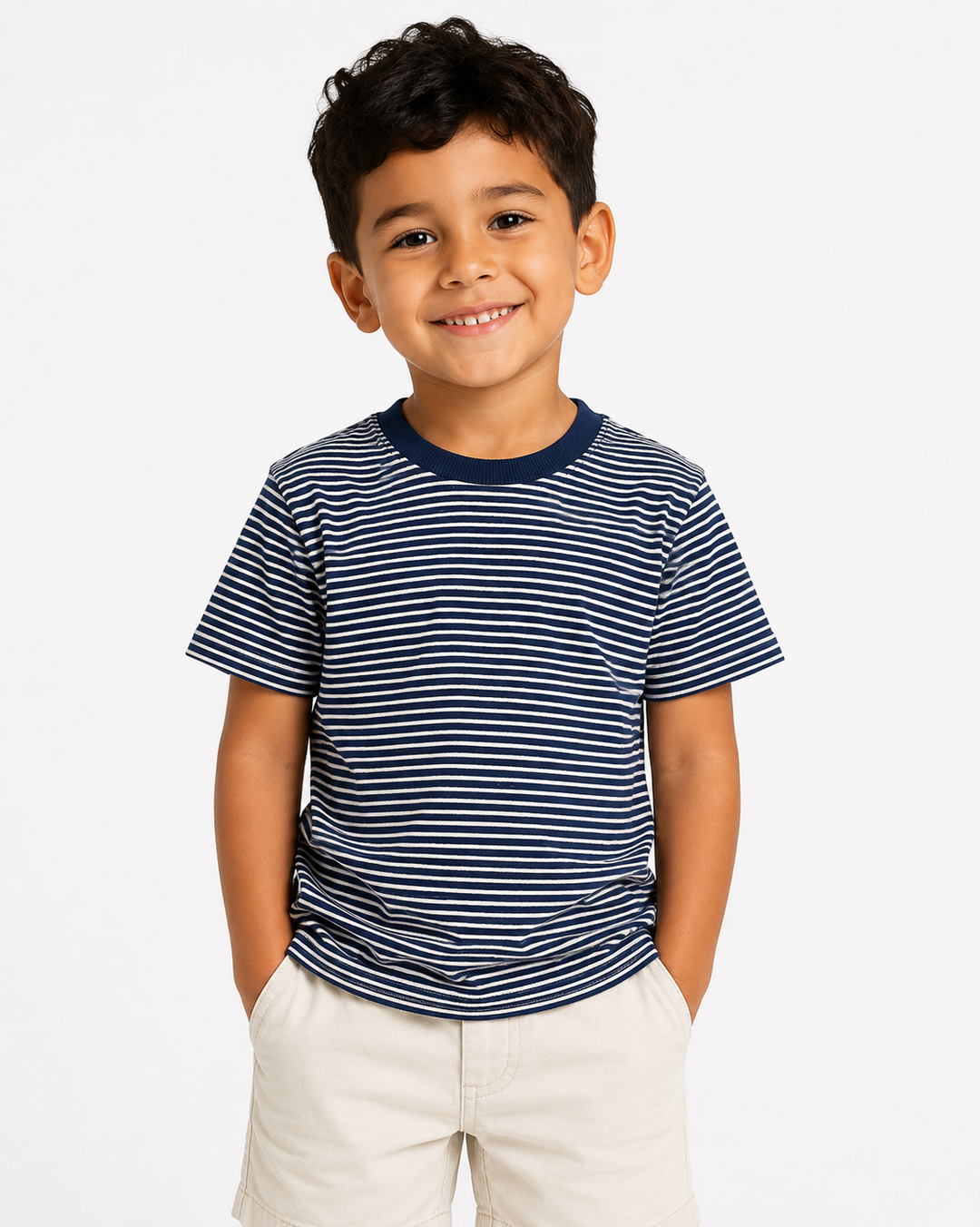 Unisex Stripe Short Sleeve Shirt