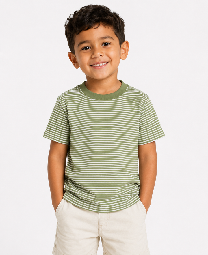 Unisex Stripe Short Sleeve Shirt