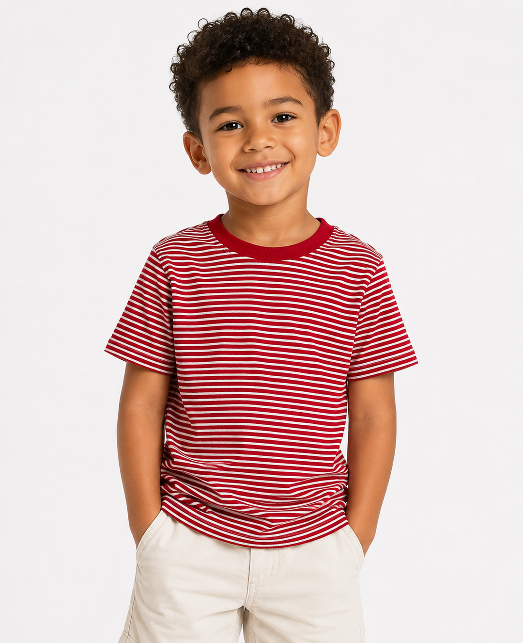 Unisex Stripe Short Sleeve Shirt
