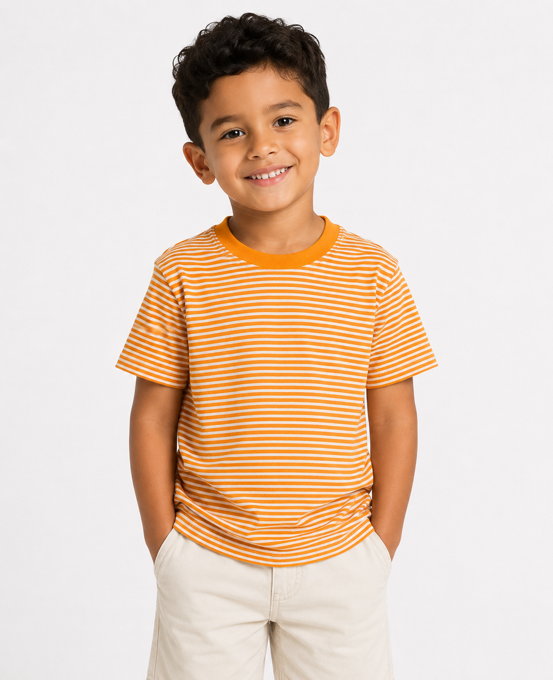 Unisex Stripe Short Sleeve Shirt