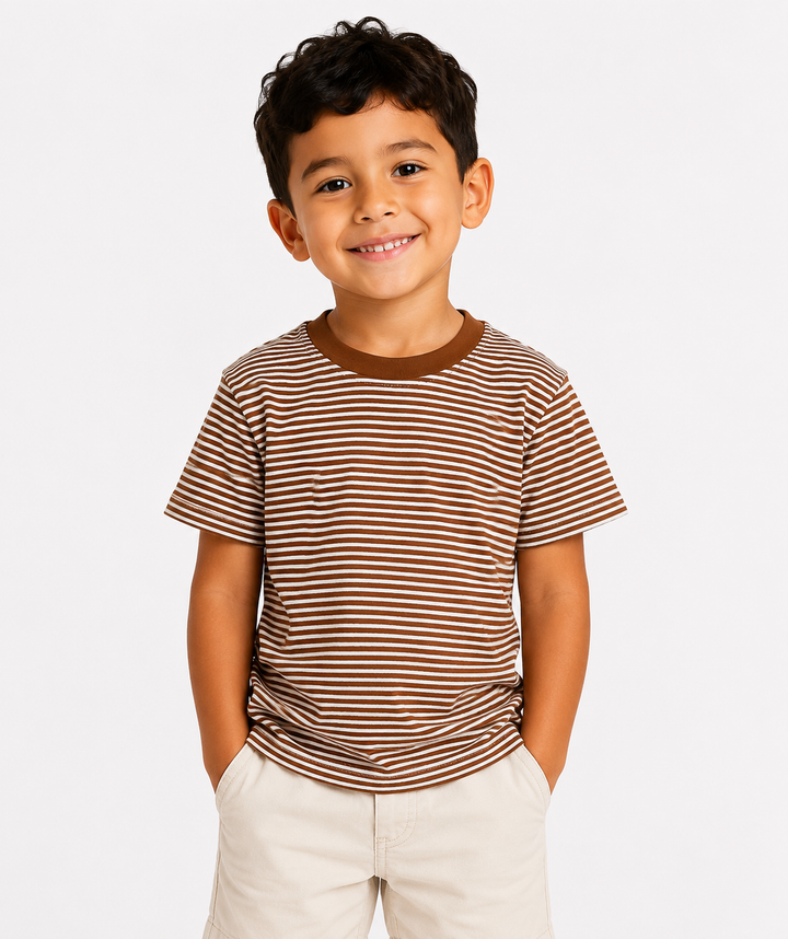 Unisex Stripe Short Sleeve Shirt