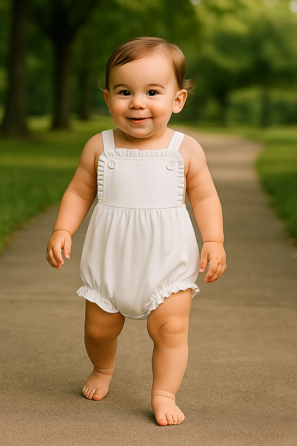 Ruffle Vintage Bubble Romper