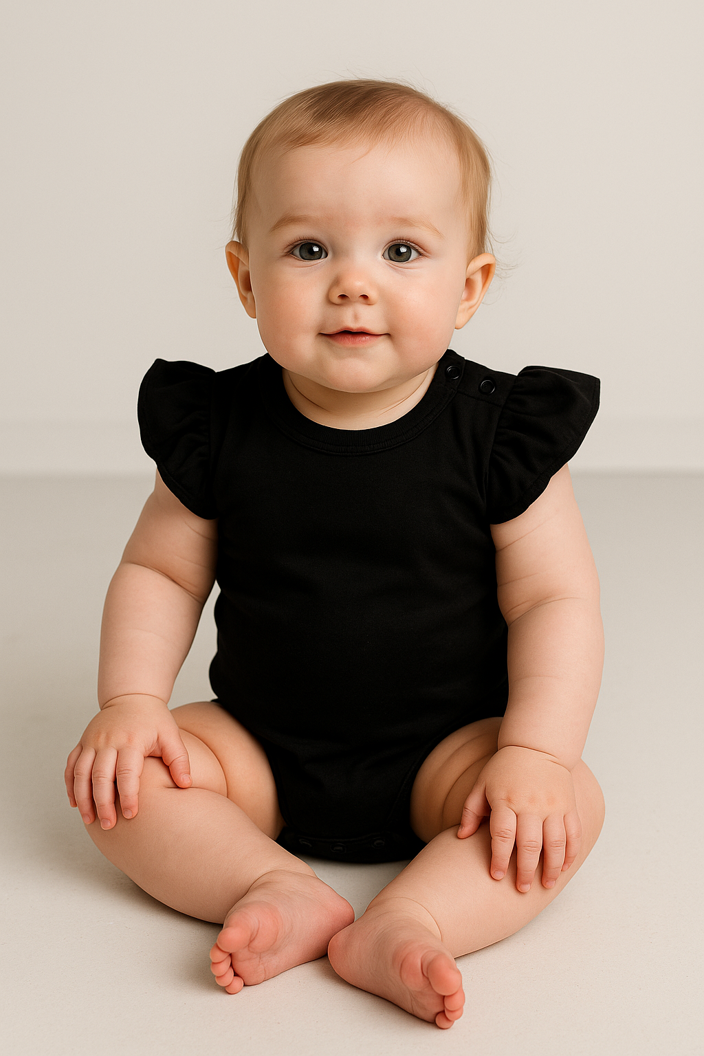 Girl's Ruffle Short Sleeve Bodysuits
