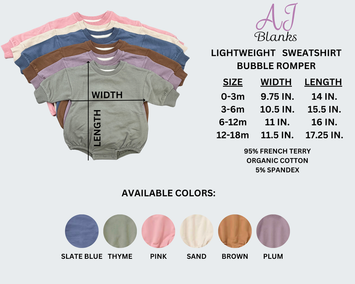 Sweatshirt Bubble Rompers