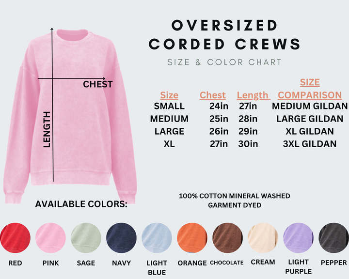 PRE-ORDER ADULT Corded Crew- AUGUST 2026