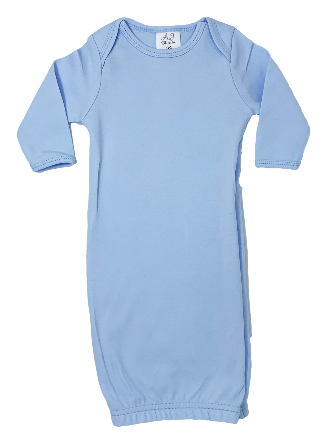 Unisex Baby Gown with Hidden Zipper