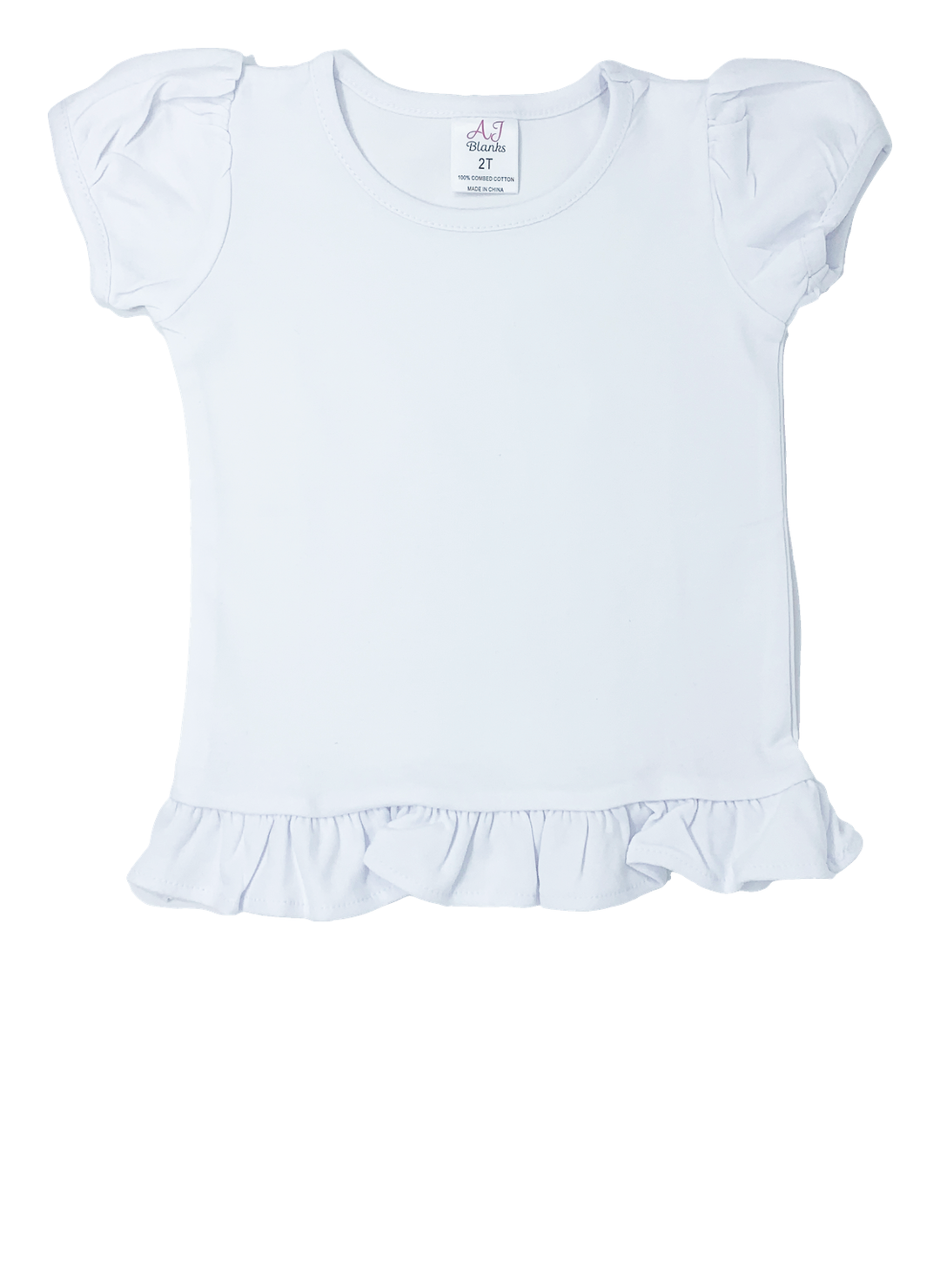 Girl s Short Sleeve RUFFLE BOTTOM Shirts